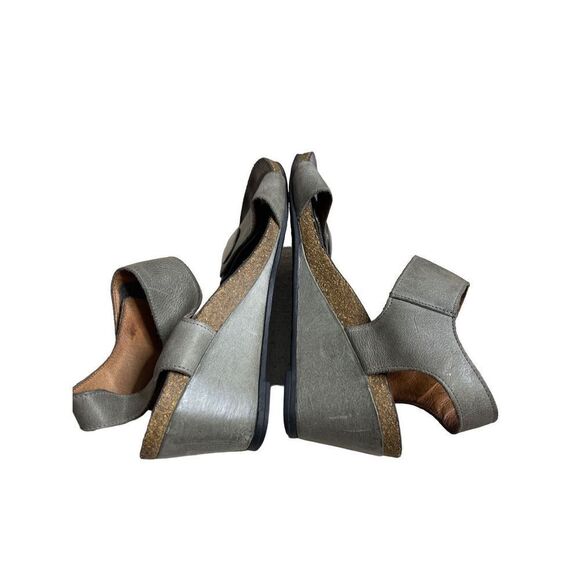 Taos Women's Gray Carousel Wedge Sandals Size 39 - Picture 4 of 12